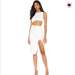 Super down Amira cut off dress